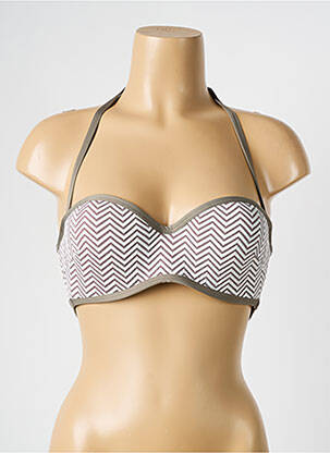 Sutien de costum de baie elasticitate top sutien modelat verde LE BOURGET femeie