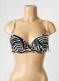 Sutien de costum de baie elasticitate top sutien push-up negru AUBADE femme