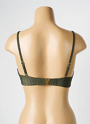 Sutien de costum de baie elasticitate top sutien push-up verde CHANTELLE femeie