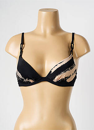 Sutien de costum de baie elasticitate top sutien push-up negru CHANTELLE femeie