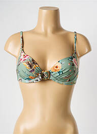 Sutien de costum de baie elasticitate top sutien modelat verde WATERCULT femme