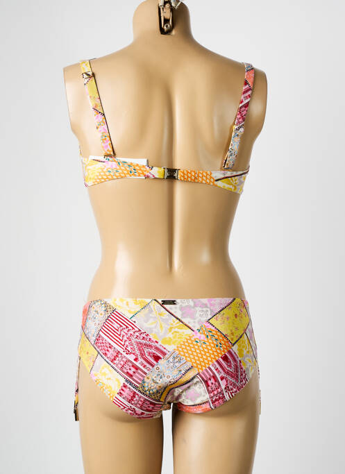 Costum de baie din două piese elasticitate sutien cupe întregi cu decolteu înalt portocaliu MARYAN MEHLHORN femme
