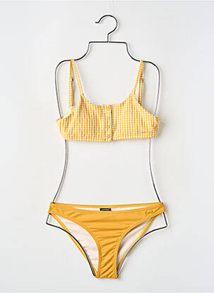 Costum de baie din două piese elasticitate galben PROTEST fată