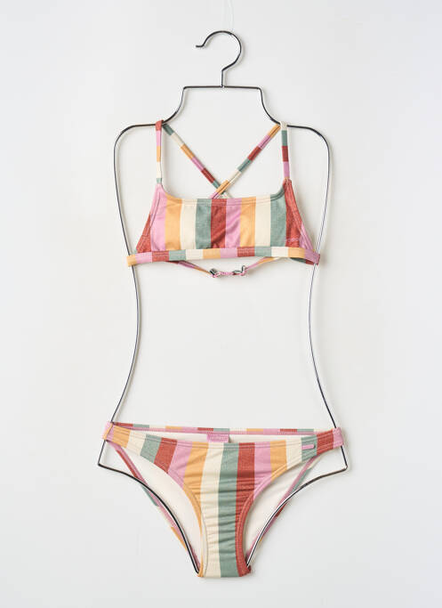 Costum de baie din două piese galben PROTEST fată