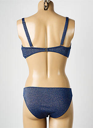 Costum de baie din două piese elasticitate top bentiță albastru COCO SAINT TROPEZ femeie