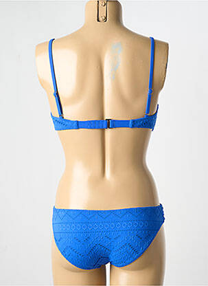 Costum de baie din două piese elasticitate top sutien modelat albastru DAG ADOM femeie