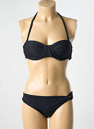 Costum de baie din două piese elasticitate top sutien modelat negru YSABEL MORA femeie