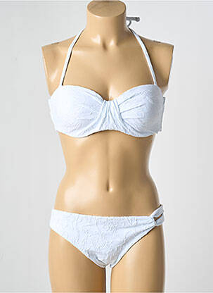 Costum de baie din două piese elasticitate top sutien modelat alb YSABEL MORA femeie