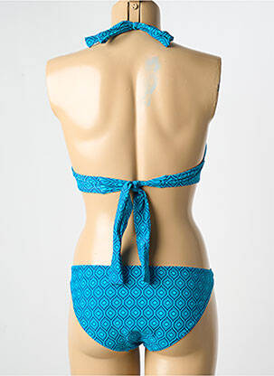 Costum de baie din două piese elasticitate sutien cu susținere înaltă și burete detașabil albastru SUN PROJECT femeie
