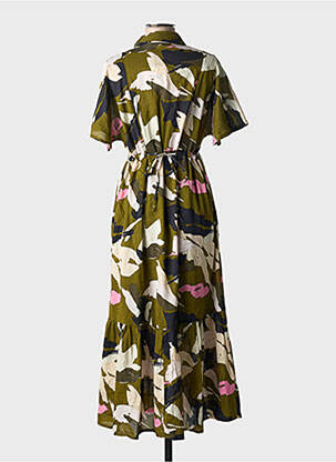 Rochie lungă mâneci scurte mâneci scurte verde MKT STUDIO femeie