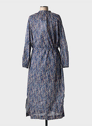 Rochie lungă mâneci lungi mâneci lungi albastru GRACE & MILA femeie