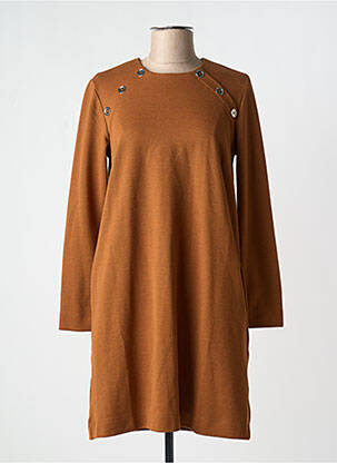 Rochie scurtă mâneci lungi mâneci lungi portocalie LA FEE MARABOUTEE femeie
