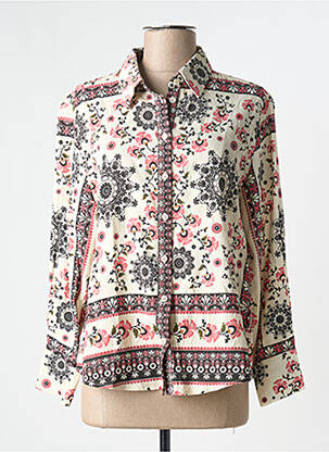 Cămașă imprimeu floral mâneci lungi bej GRACE & MILA femeie