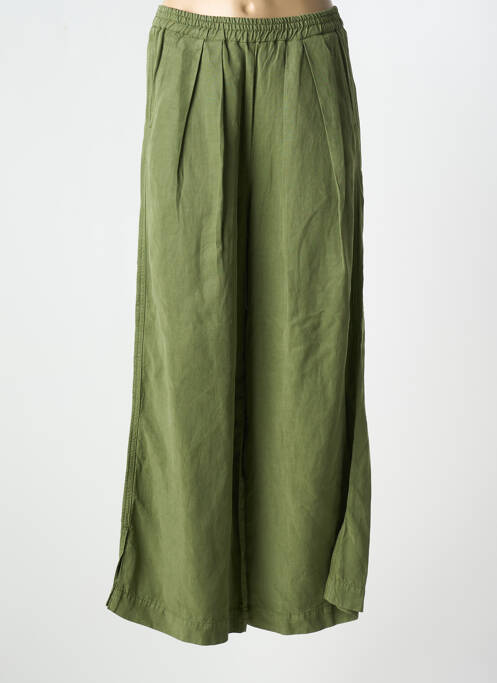 Pantalon larg verde KANOPE femeie