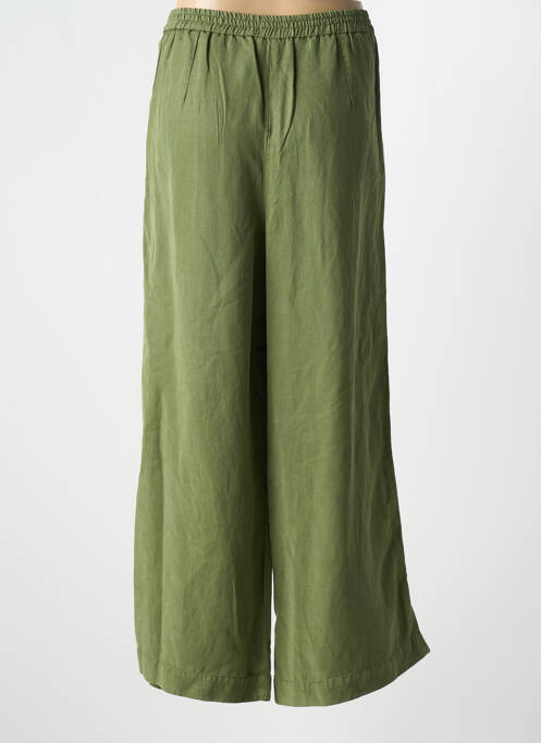 Pantalon larg verde KANOPE femeie