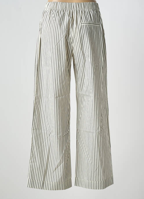 Pantalon larg țesătură poplin mărime normală bej GRACE & MILA femme