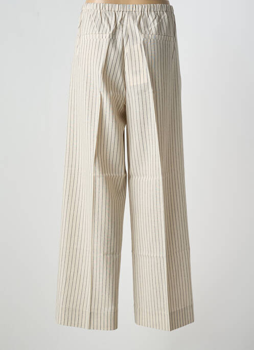 Pantalon larg bej GRACE & MILA femeie