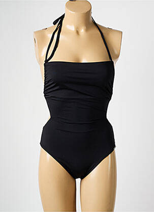 Costum de baie dintr-o singură piesă bretele elastice negru YSABEL MORA femeie