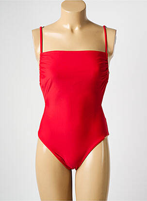 Costum de baie dintr-o singură piesă bretele elastice roșu YSABEL MORA femeie