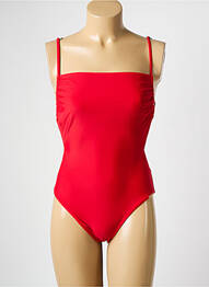 Costum de baie dintr-o singură piesă bretele elastice roșu YSABEL MORA femme
