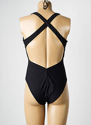 Costum de baie dintr-o singură piesă bretele elastice negru LPB femeie