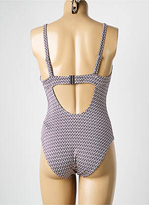 Costum de baie dintr-o singură piesă imprimeu fantezie violet OLYMPIA femeie