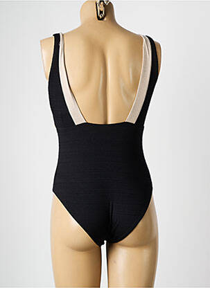 Costum de baie dintr-o singură piesă bretele elastice negru COCO SAINT TROPEZ femeie