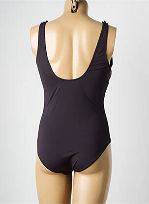 Costum de baie dintr-o singură piesă bretele elastice maro ADMAS femeie