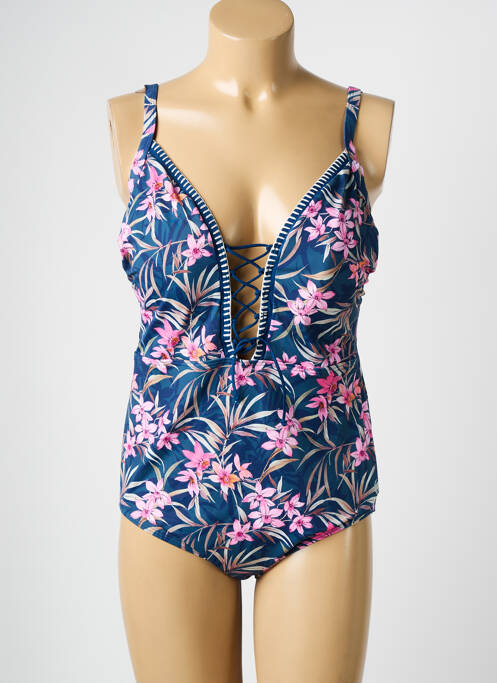 Costum de baie dintr-o singură piesă albastru OLYMPIA femeie