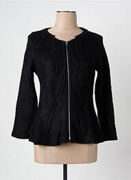 Jachete casual guler rotund negru ARELINE femme