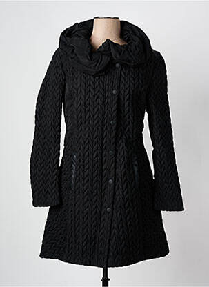 Palton lung negru ARELINE femeie