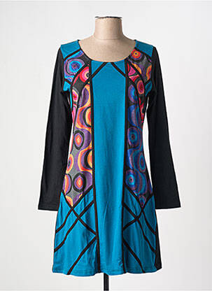 Rochie scurtă albastru COTON DU MONDE femeie