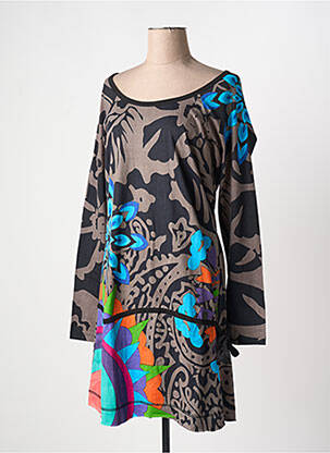 Rochie midi maro COTON DU MONDE femeie