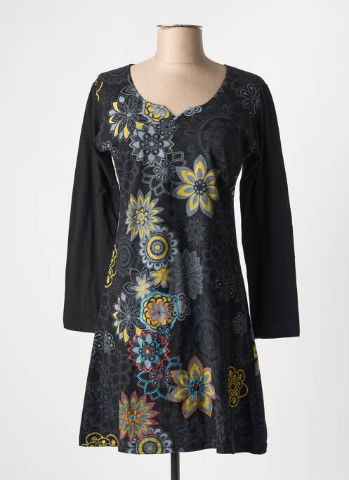 Rochie scurtă negru COTON DU MONDE femeie