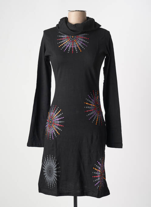 Rochie midi negru COTON DU MONDE femeie