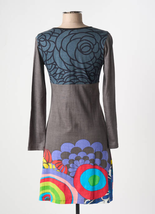 Rochie scurtă gri COTON DU MONDE femeie