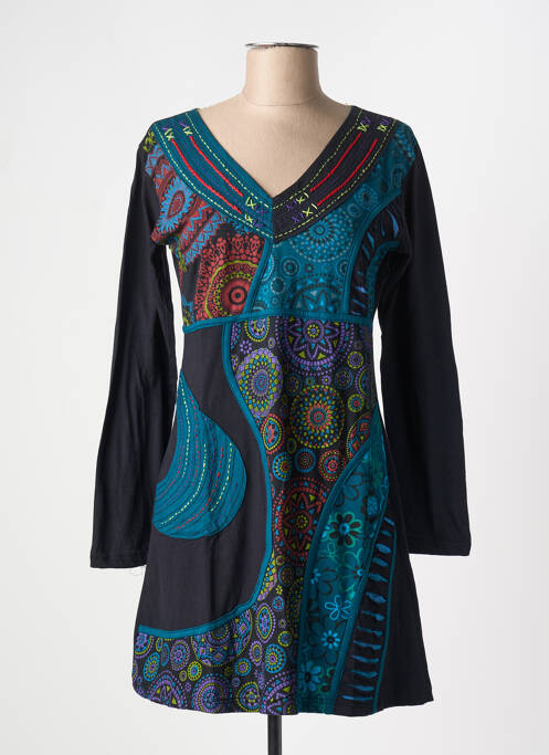 Rochie scurtă negru COTON DU MONDE femeie