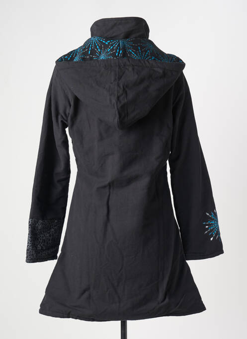 Palton lung negru COTON DU MONDE femeie