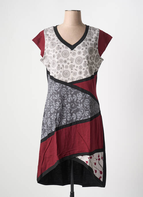 Rochie midi roșu COTON DU MONDE femeie