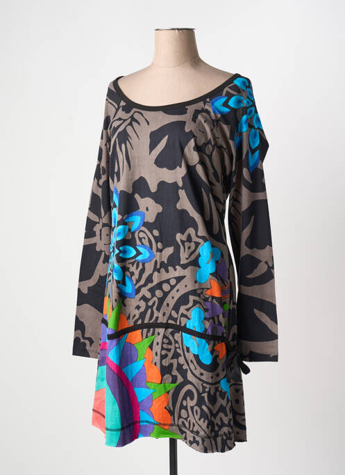 Rochie midi maro COTON DU MONDE femeie