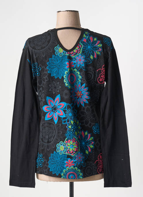 Tricou negru COTON DU MONDE femeie