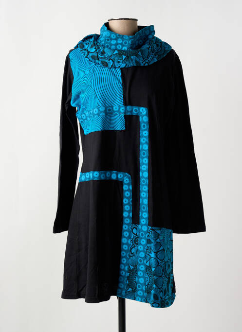 Rochie scurtă negru COTON DU MONDE femeie