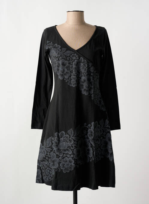 Rochie midi negru COTON DU MONDE femeie