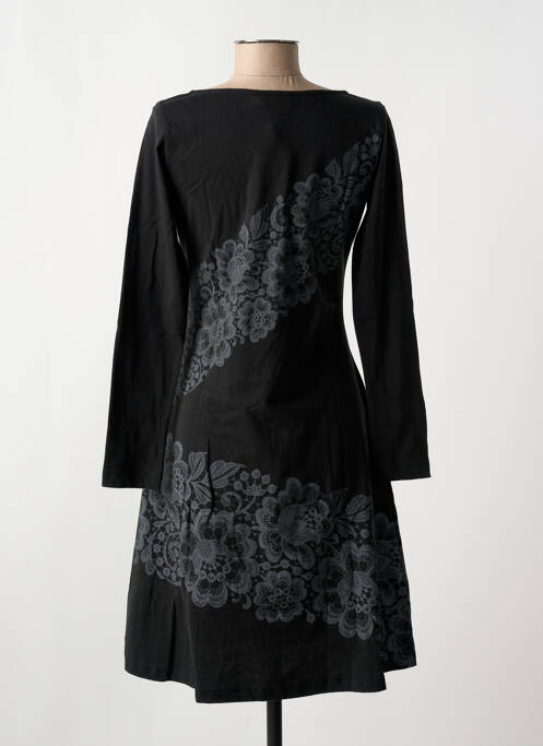 Rochie midi negru COTON DU MONDE femeie