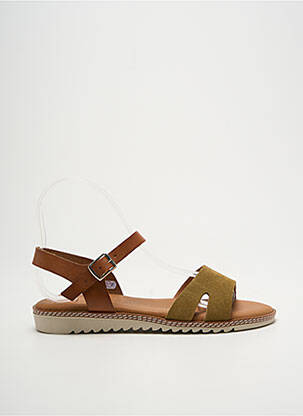 Sandale/Pantofi decupați verde EVA FRUTOS femeie