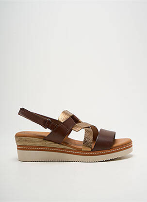 Sandale/Pantofi decupați maro EVA FRUTOS femeie