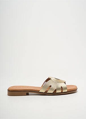 Mulete/Saboți auriu EVA FRUTOS femeie