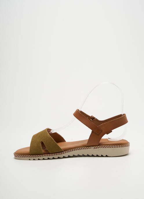 Sandale/Pantofi decupați verde EVA FRUTOS femeie