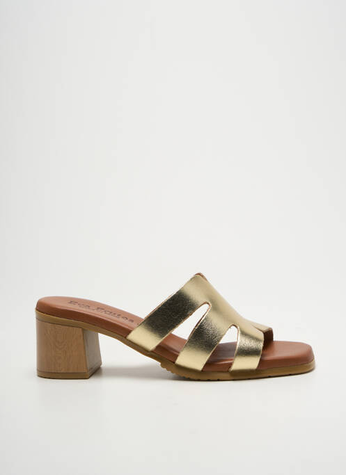 Mulete/Saboți auriu EVA FRUTOS femeie