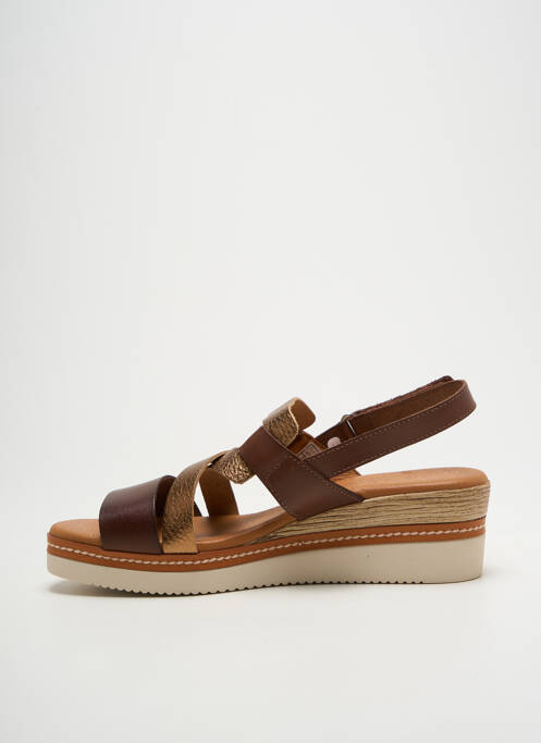 Sandale/Pantofi decupați maro EVA FRUTOS femeie